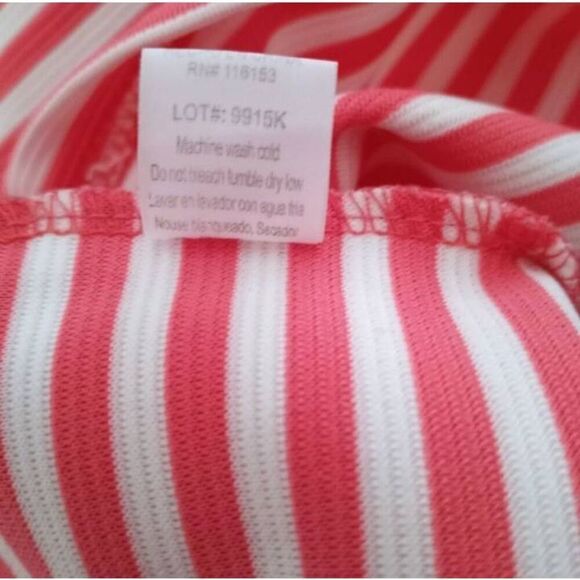 POOF GIRL PINK & WHITE STRIPE EMBELLISHED DRESS SZ.YL EUC. - Picture 6 of 6